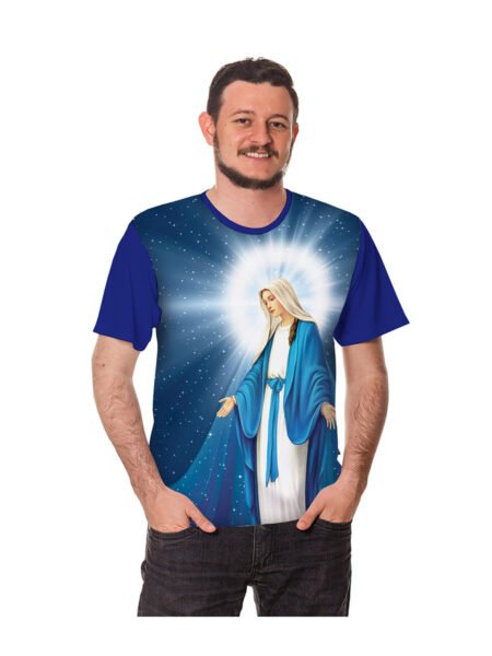 Camiseta com Imagem de Nossa Senhora das Graças