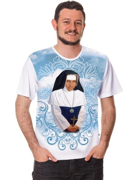 Camiseta com Imagem da Santa Dulce dos Pobres